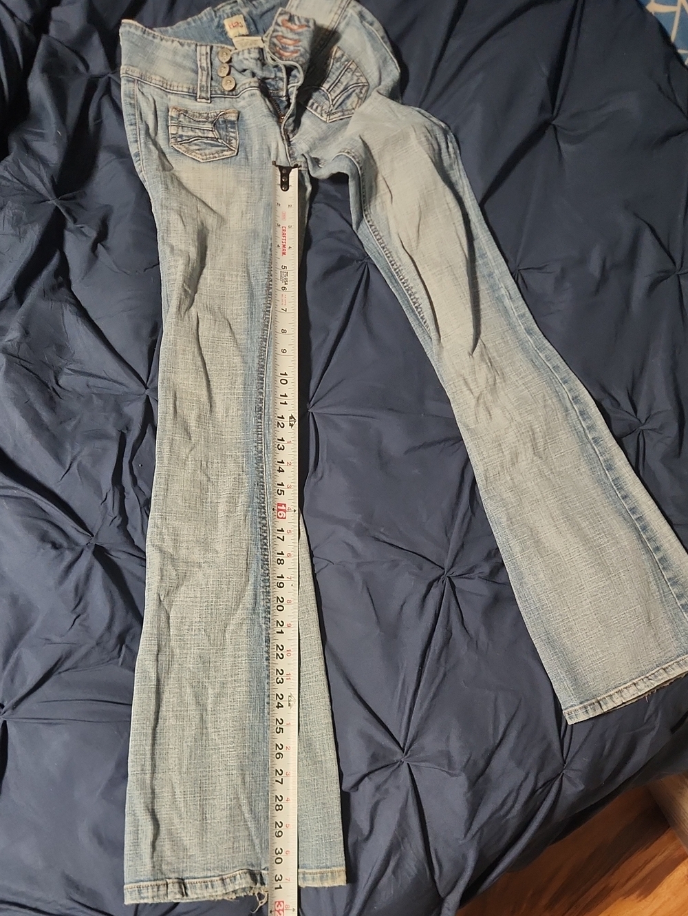 H2j Light Blue Women's Bootcut Jeans - Picture 7 of 8